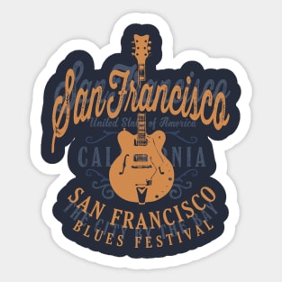 San Francisco Blues Sticker